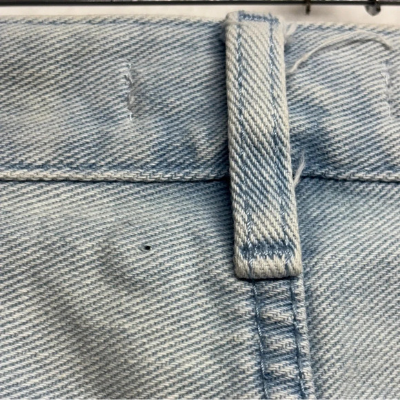 Pacsun Light blue Pintuck High Rise Bootcut Flare Lattice Diamond jeans 24 - Picture 7 of 10